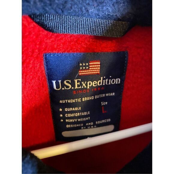 U.S. Expedition Zip Up Men’s Fleece Vest - Picture 3 of 5